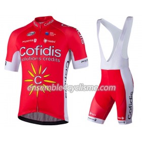 Tenue Maillot + Cuissard à Bretelles 2018 Cofidis Pro Team N001